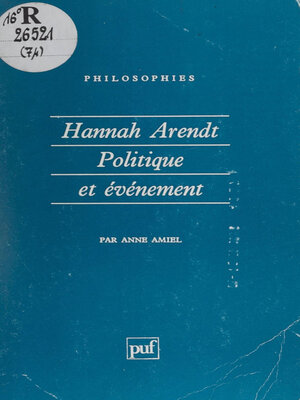 cover image of Hannah Arendt